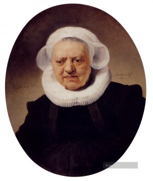 Bildnis einer dreiundachtzig Jahre alte Frau Rembrandt Ölgemälde